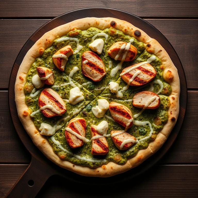 Tavuk Pesto Pizza